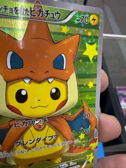 Pokemon TCG Poncho Wearing Pikachu Mega Charizard Y Promo 208/XY-P ***RARE*** - Image 3