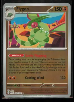 Flygon 053/094 Pokemon Phantasmal Flames Rare Near Mint REVERSE HOLO Card NM - Image 1