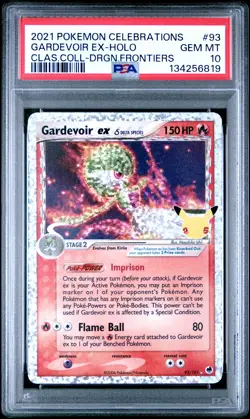 2021 POKEMON CELEBRATIONS CLASSIC COLL #93 GARDEVOIR EX-HOLO PSA 10 - Image 1
