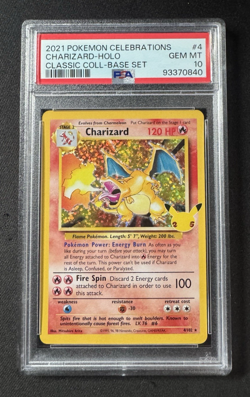 2021 POKEMON CELEBRATIONS CLASSIC COLLECTION #4 CHARIZARD-HOLO PSA 10 - Image 1