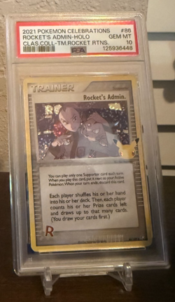 Pokemon - Celebrations Classic Collection - Rocket's Admin 86 PSA 10 - Image 1