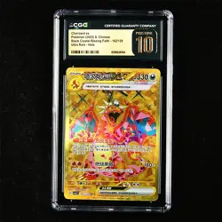 CGC 10 PRISTINE 2025 Pokemon CHN Charizard EX 162/129 UR - Image 1