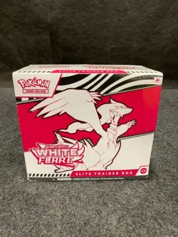 POKEMON Scarlet & Violet- White Flare Elite Trainer Box, Sealed Box is Worn - Image 1