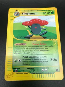 Vileplume Reverse Holo 31/165 Pokemon Expedition E Reader Series WOTC NM 2002 - Image 1