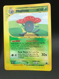 Vileplume Reverse Holo 31/165 Pokemon Expedition E Reader Series WOTC NM 2002 - Image 2