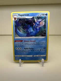 2020 Pokemon TCG Vaporeon SWSH072 Sword & Shield Black Star Promo Holo - Image 1
