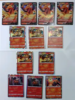 Charizard Pokemon Card Collection 12 Japanese Holos Holos 2018-2022 charizard V - Image 1