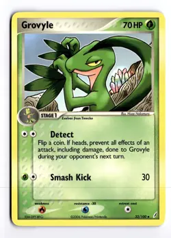 Grovyle 32/100 EX Crystal Guardians Uncommon Pokemon Light Play+ - Image 1