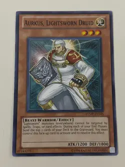 Yugioh - Aurkus, Lightsworn Druid - LP - Plus Free Holo Card - Image 1