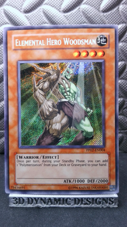 | Yugioh Elemental Hero Woodsman PP02-EN004 Secret Rare Premium Pack 2 LP 🔥 | - Image 1