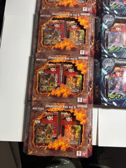 One Piece TCG Bandai Illustration Box Vol. 5 & 6 10 Total Boxes FACTORY SEALED! - Image 4