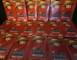 (10) One Piece OP13 Carrying On His Will Sleeved Booster Packs - LOT of (10) NEW - Image 1