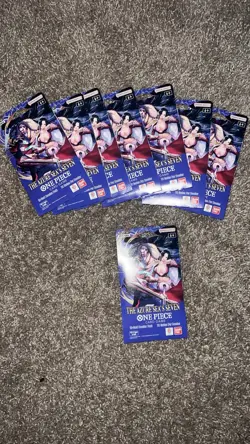 8x One Piece TCG: The Azure Sea's Seven Sleeved Booster OP-14 English - Image 1