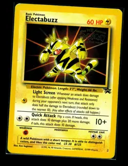 Pokemon Electabuzz Movie Promo 02/53 Wotc Promo Regular Card 60 MP 1999 - Image 1
