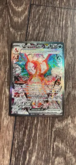 Pokemon TCG Charizard EX Sir Obsidian Flames 223/197 Full Art Secret Rare Card - Image 1