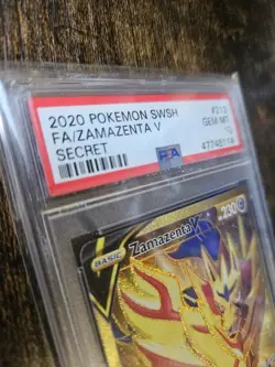 Pokemon TCG Zamazenta v Secret Rare Card 212/202 Sword & Shield PSA 10 - Image 2