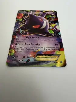 Pokemon Gengar EX TCG Holo Rare Card XY Phantom Forces 34/119 - Image 2