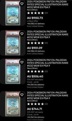 Mew EX 232/091 PSA 10 Special Illustration Rare Pokemon Card TCG - Image 5