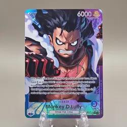 One Piece Card Game Monkey D. Luffy OP11-040 Foil Alt Art Leader 6000 Power - Image 1