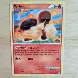 TORKOAL 25/95 POKEMON CARD (HS UNLEASHED SET) - Image 1