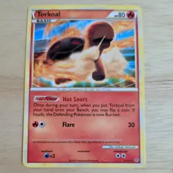 TORKOAL 25/95 POKEMON CARD (HS UNLEASHED SET) - Image 2