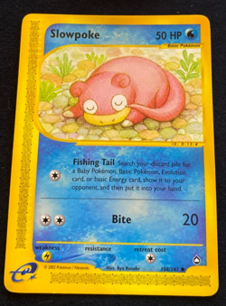 POKEMON AQUAPOLIS SLOWPOKE CARD 108/147 LP - Image 1