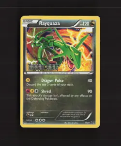 Rayquaza 11/20 Dragon Vault Rare Holo Stamped Pokemon Card DMG - Image 1