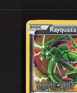 Rayquaza 11/20 Dragon Vault Rare Holo Stamped Pokemon Card DMG - Image 3