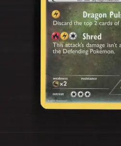 Rayquaza 11/20 Dragon Vault Rare Holo Stamped Pokemon Card DMG - Image 5