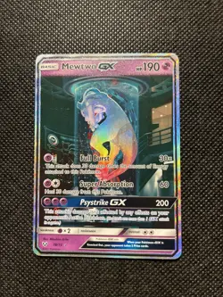 Pokemon TCG Shining Legends Mewtwo GX Secret Rare Card 78/73 - Image 1