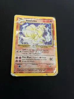 Ninetales 12/102 DMG Holo Rare Base Set Pokemon Card Vintage 1999 WOTC 1 - Image 1