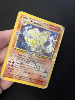 Ninetales 12/102 DMG Holo Rare Base Set Pokemon Card Vintage 1999 WOTC 1 - Image 2