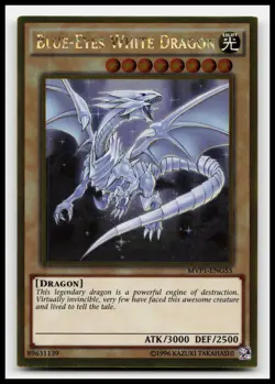 Blue-Eyes White Dragon MVP1-ENG55 Movie Pack: Gold Edition Yugioh Card - Image 1