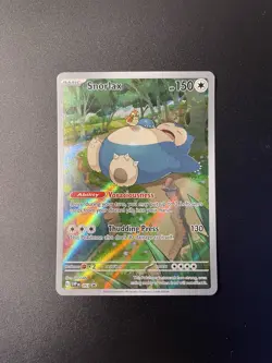 Pokemon Snorlax SVP 051 Holo Black Star Promo Card Scarlet & Violet 151 - Image 1