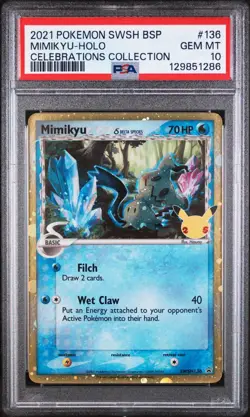 Mimikyu (Delta Species) SWSH136 SWSH: Sword & Shield Promo Cards Holo PSA 10 - Image 1