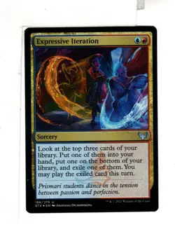 MTG SkeenAB Expressive Iteration FOIL from Strixhaven. NM. - Image 1