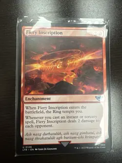 60 Copies Of Fiery Inscription - Non Foil Lord of the Rings MTG Near Mint - Image 1