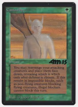 Signed Camouflage LP Beta (Limited Edition) Artist Jesper Myrfors 1993 MTG Magic - Image 1