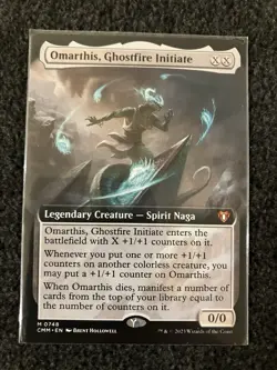 Magic MTG - Omarthis, Ghostfire Initiate (Extended Art) - Commander Masters - Image 1