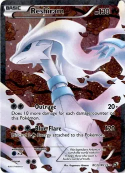 Pokemon TCG Reshiram RC22/RC25 Legendary Treasures Radiant Collection Heavy PLYD - Image 1
