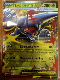 Mega Heracross ex 004/094 - Phantasmal Flames- Pokemon TCG - Double Rare - Image 1