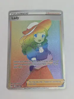 Pokemon TCG - Lady (Secret) - SWSH11: Lost Origin 208/196 Free Shipping NM - Image 1