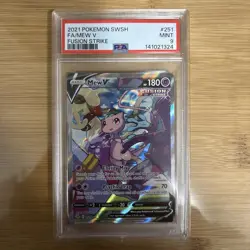 Pokemon Fusion Strike Mew V 251/264 Alternative Art Alt Holo Foil PSA 9 - Image 1