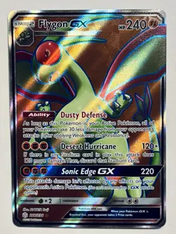 Flygon GX Full Art Ultra Rare 218/236 Sun & Moon Cosmic Eclipse Pokemon TCG NM - Image 1
