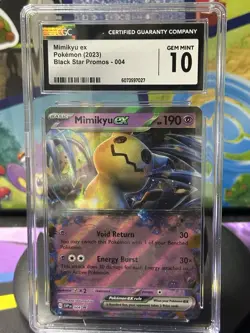 Pokemon TCG Mimikyu ex 004 S&V Black Star Promo CGC 10 Gem Mint - Image 1