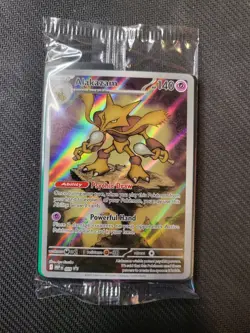 Pokemon TCG Alakazam MEP 009 Mega Evolution Black Star Promo Sealed - Image 1