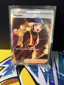 Worker 195/195 Pokemon TCG (Full Art) Sword & Shield - Silver Tempest - Image 1