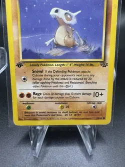 Pokemon cubone 1st Edition - Jungle - HP/DMG - 50/64 - Image 3