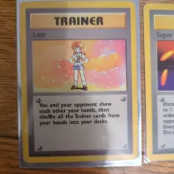 Lass & Super Energy Removal | Base Set Rare Trainer job lot bundle | Pokemon TCG - Image 2