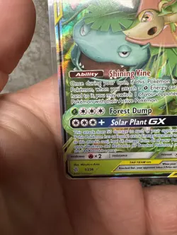 Pokemon Venusaur & Snivy Tag Team GX Sun & Moon Cosmic Eclipse 1/236 Holo NM/M - Image 5